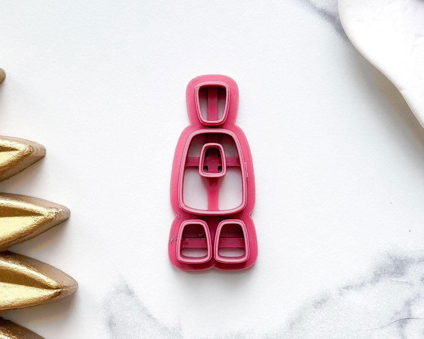 4 in 1 Rectangular Boho Polymer Clay Cutters - Fabled Cutters