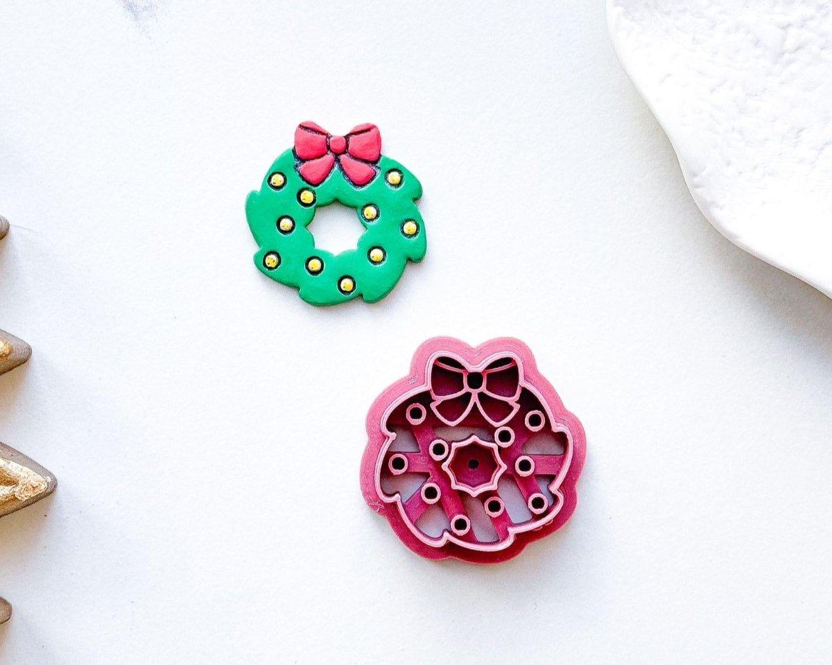All in One Christmas Wreath Clay Cutter - Fabled Cutters