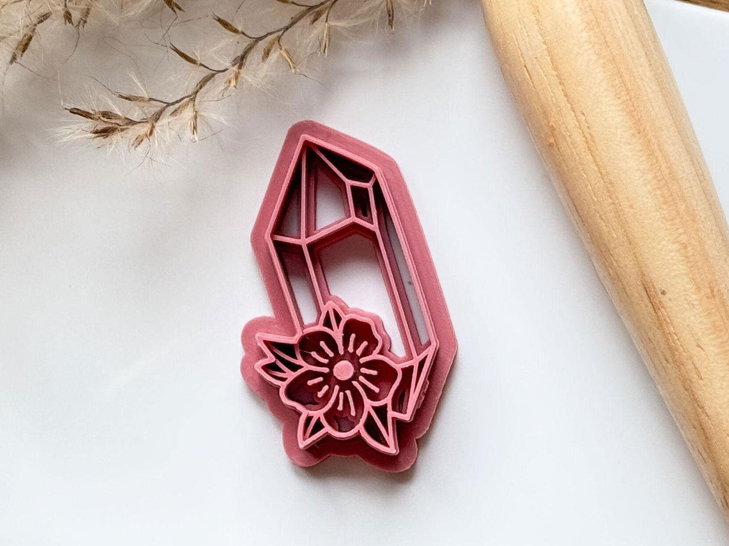 Celestial Crystal Clay Cutter with Flower - Fabled Cutters