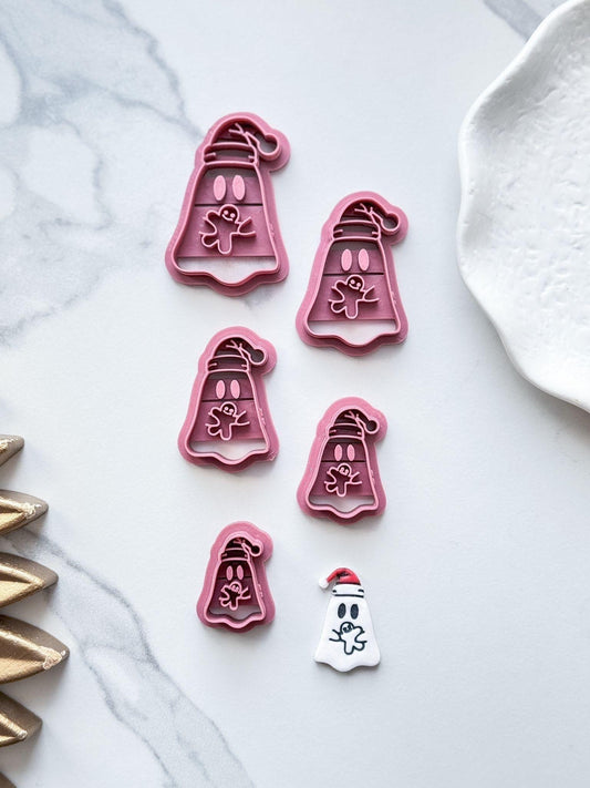 Christmas Ghost Polymer Clay Cutter - Fabled Cutters