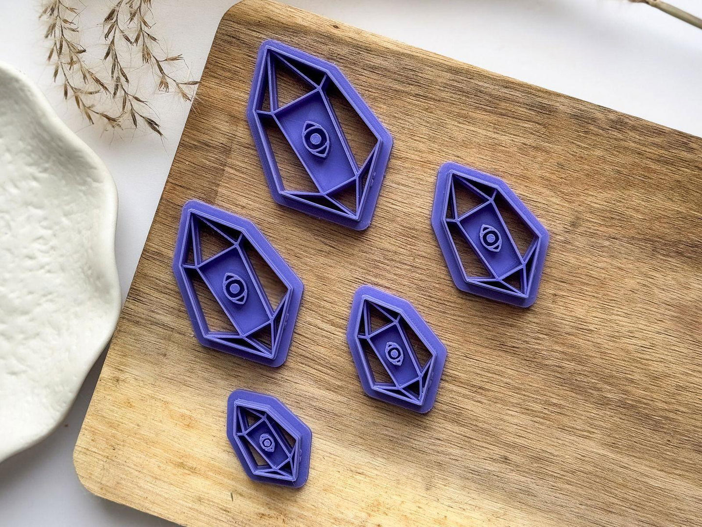 Crystal Clay Cutter with Eye Imprint - Fabled Cutters
