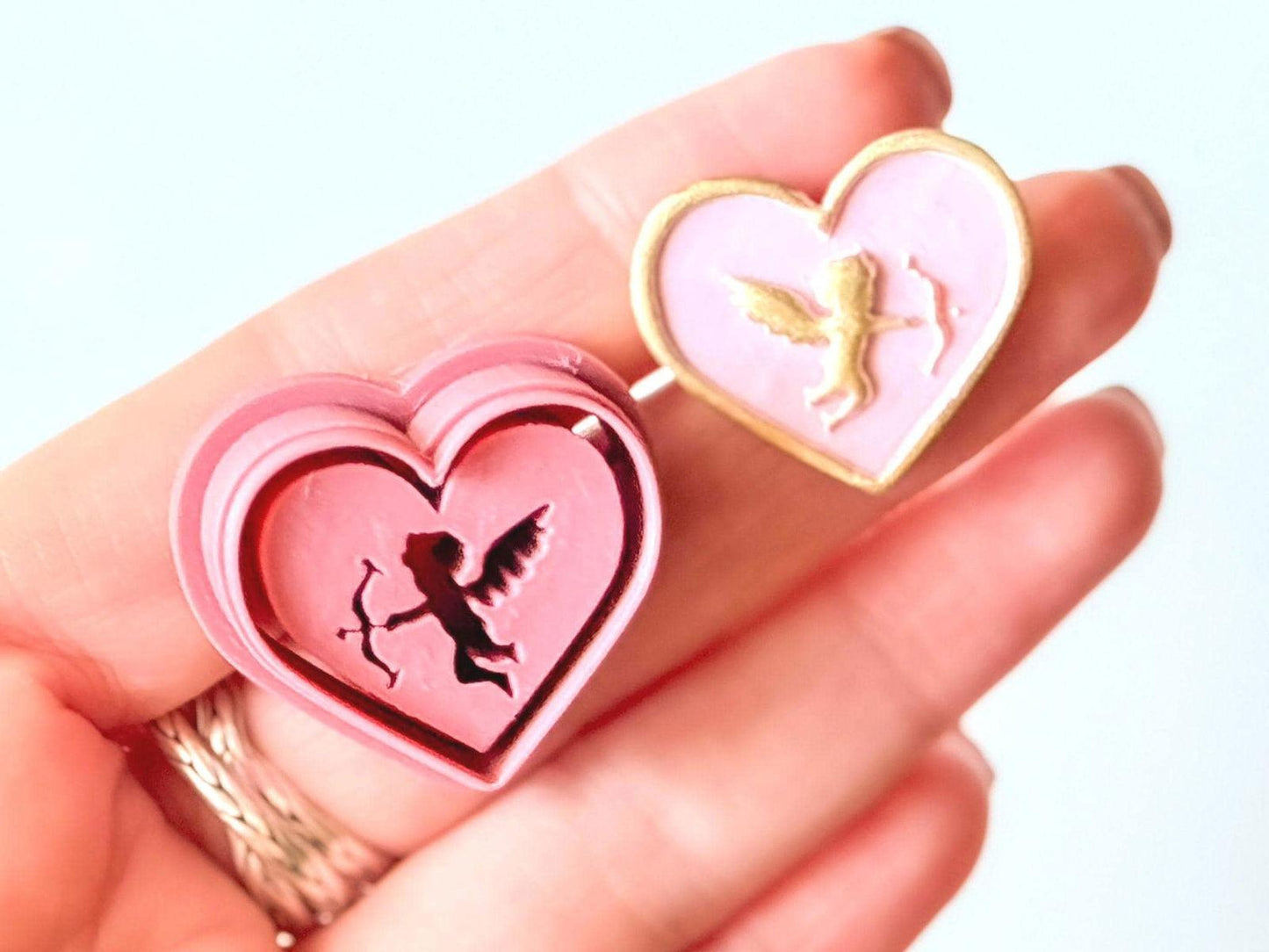 Cupid Polymer Clay Cutter - Embossed - Fabled Cutters
