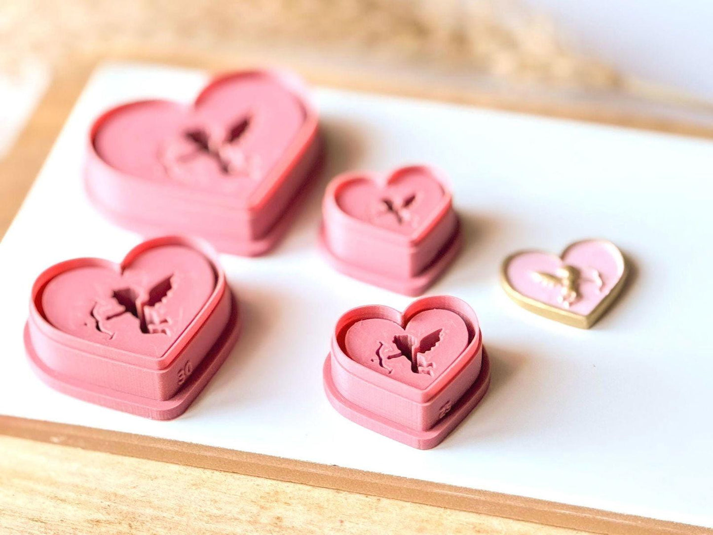 Cupid Polymer Clay Cutter - Embossed - Fabled Cutters