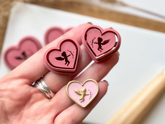 Cupid Polymer Clay Cutter - Mirrored Set - Fabled Cutters