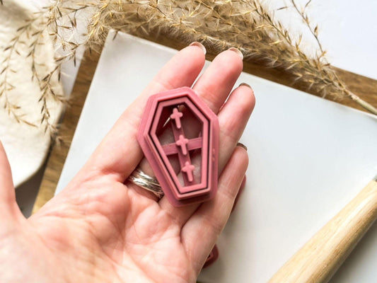 Cursed Coffin Polymer Clay Cutter - Fabled Cutters
