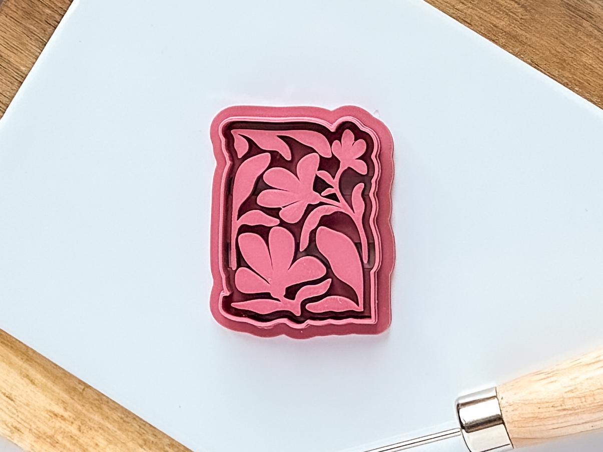 Close up of abstract clay cutter