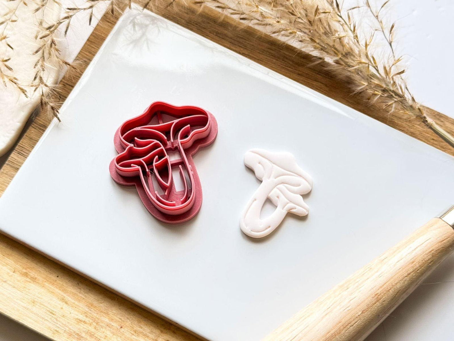 Double Mushroom Polymer Clay Cutter - Fabled Cutters