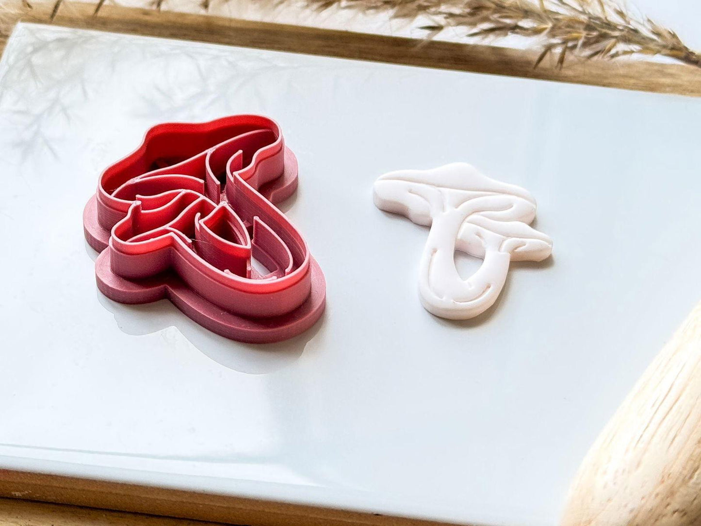 Double Mushroom Polymer Clay Cutter - Fabled Cutters
