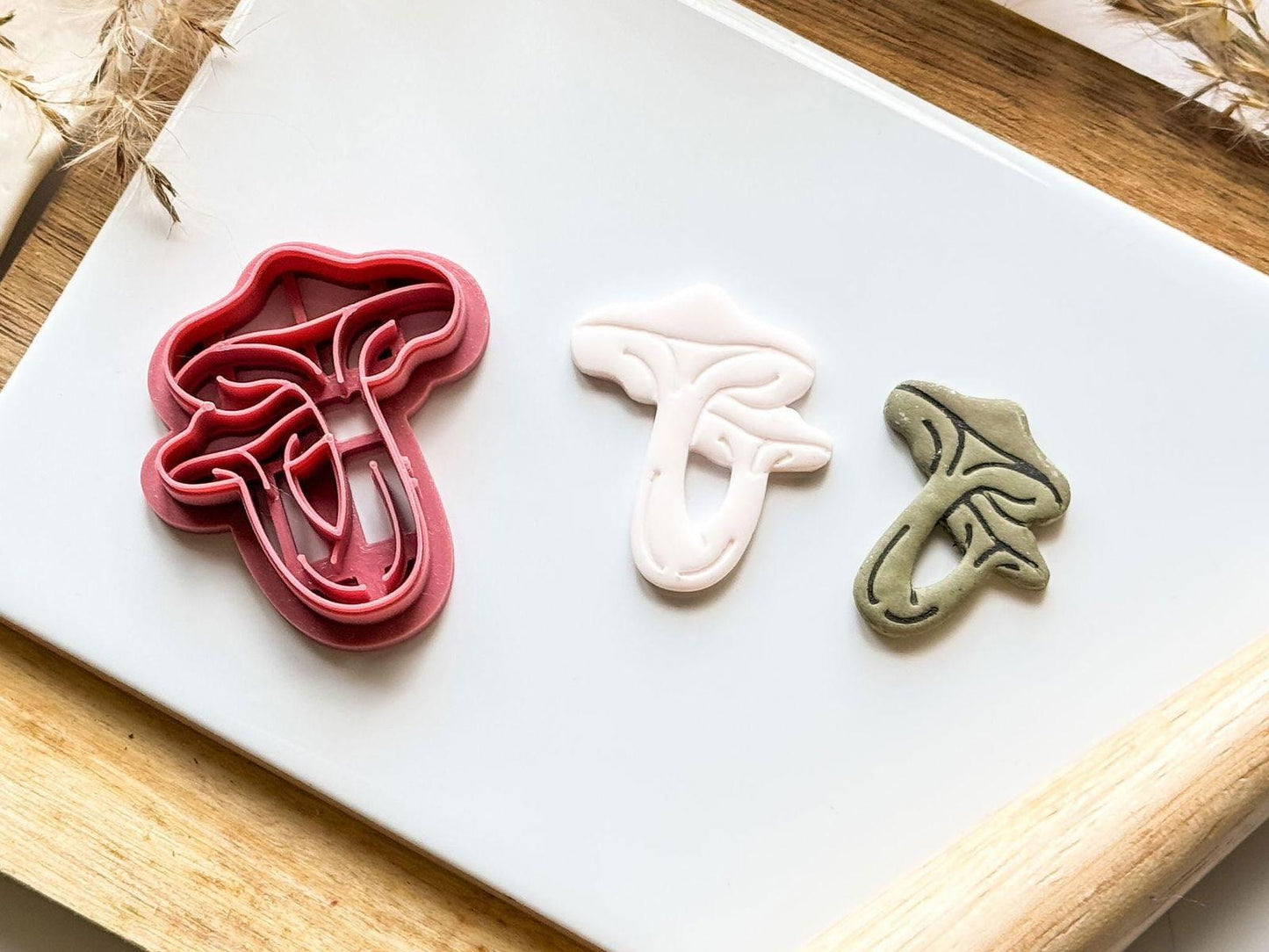 Double Mushroom Polymer Clay Cutter - Fabled Cutters