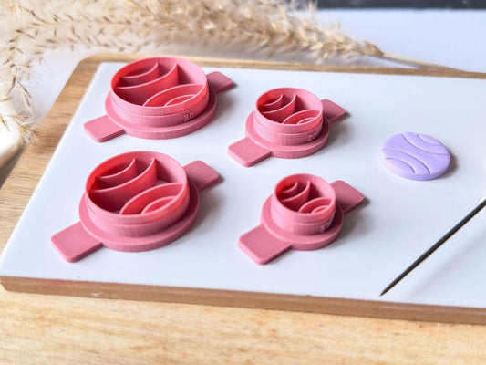 Embossed Circle Polymer Clay Cutters - Fabled Cutters