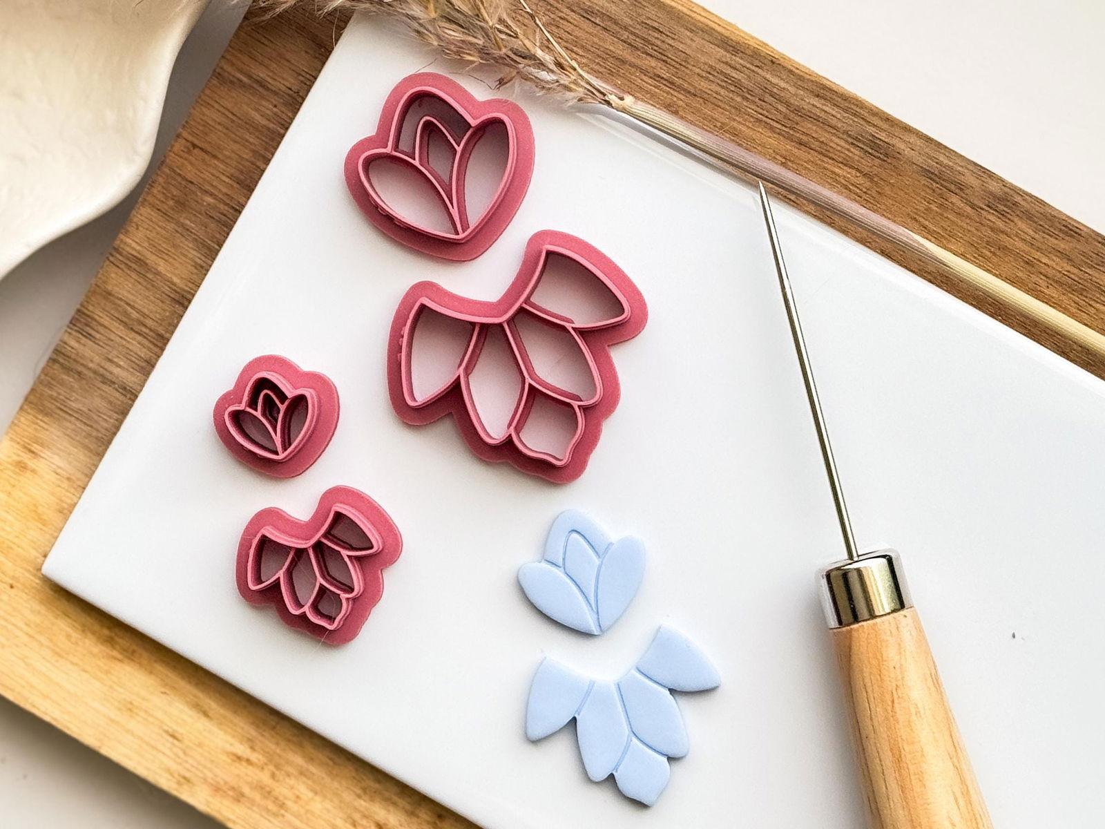 Floral Clay Earring Cutter Set – Fabled Cutters - Main Image