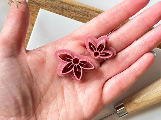 Flower polymer clay cutter set - Fabled Cutters