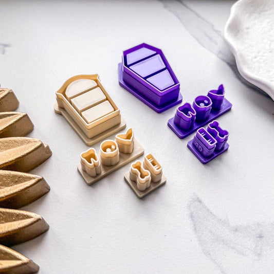 Gothic Bookshelf Clay Cutter Set - Fabled Cutters