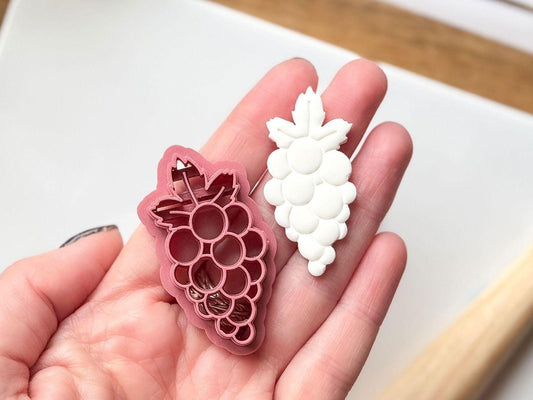 Grape Bunch Polymer Clay Cutter - Fabled Cutters