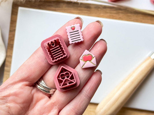 Love Letter Clay Cutter Set of 4 - Fabled Cutters