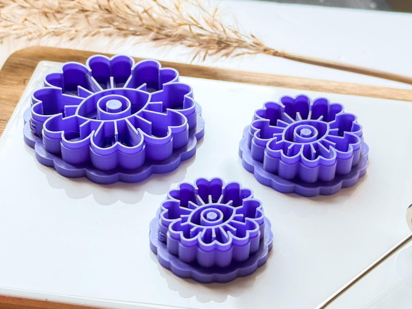 Mystical flower polymer clay cutter - Fabled Cutters