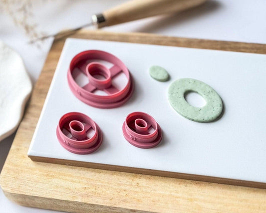 Oval Donut Clay Cutter - Fabled Cutters