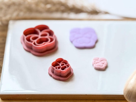 Pansy Flower Polymer Clay Cutter - Fabled Cutters