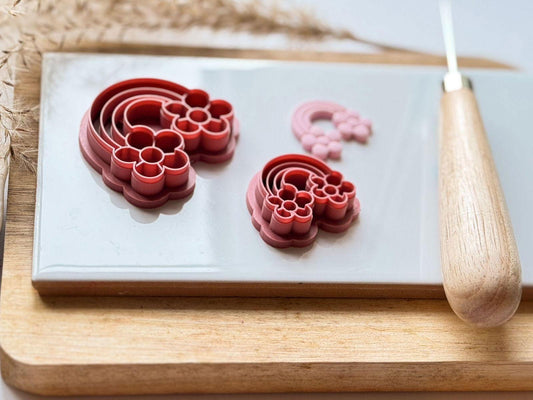 Rainbow and Flower Clay Cutter - Fabled Cutters