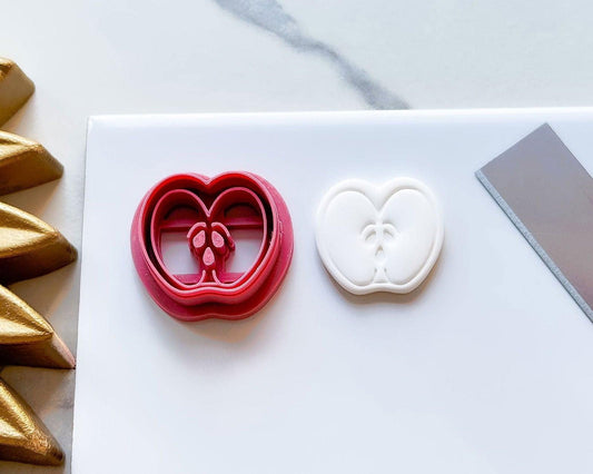 Sliced Apple Polymer Clay Cutter - Fabled Cutters