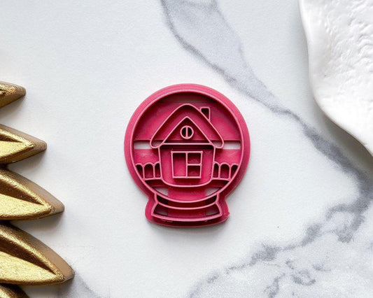 Snow Globe Clay Cutter With Cozy Cottage - Fabled Cutters