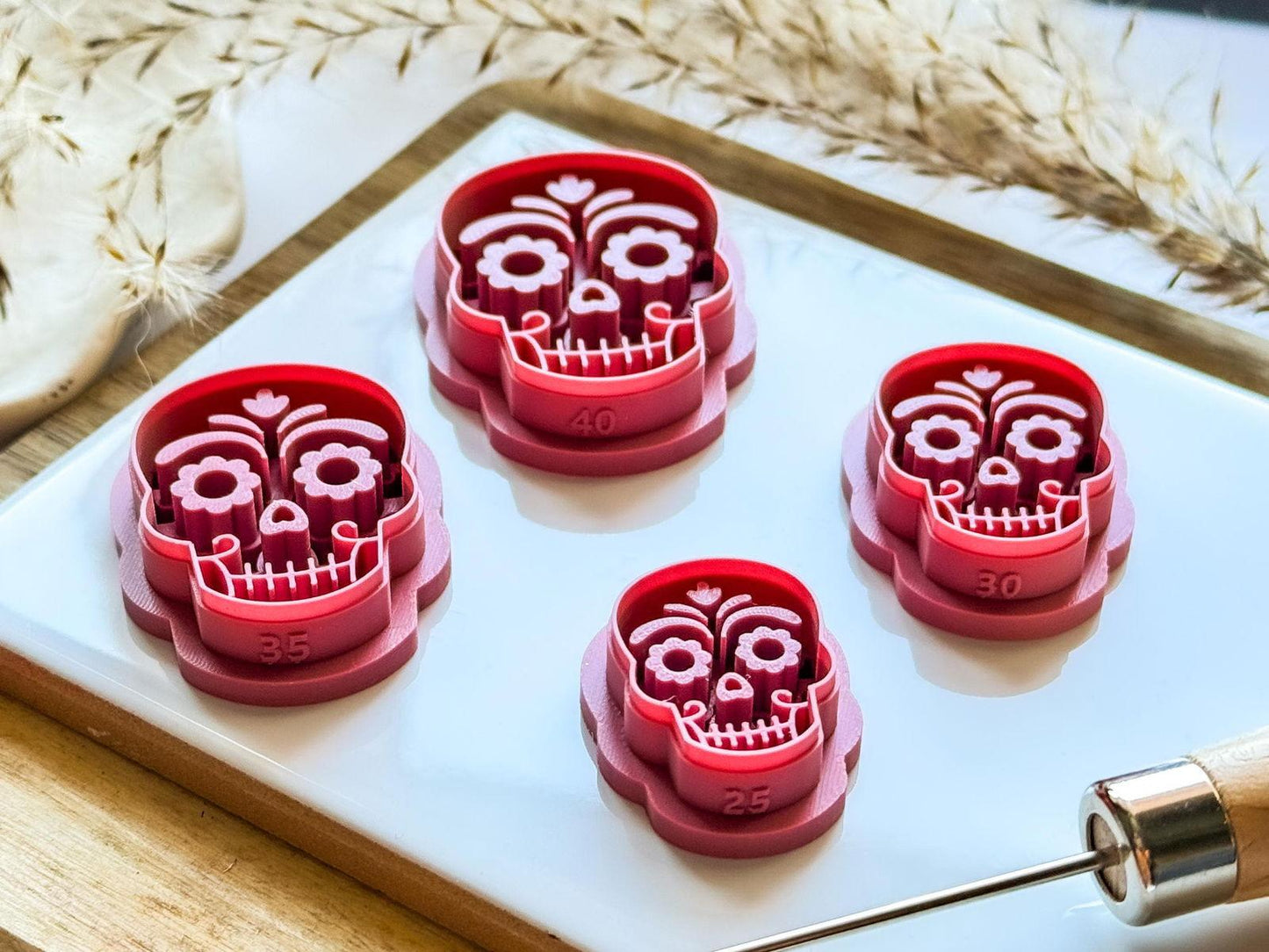 Sugar Skull Clay Cutter - Fabled Cutters
