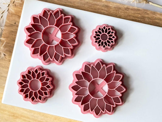 Sunflower Polymer Clay Cutters - Fabled Cutters