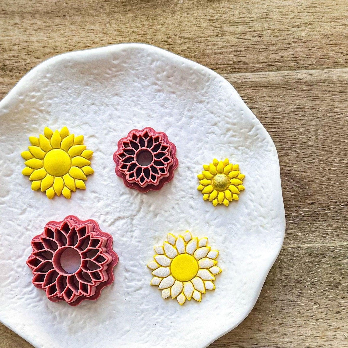 Sunflower Polymer Clay Cutters - Fabled Cutters