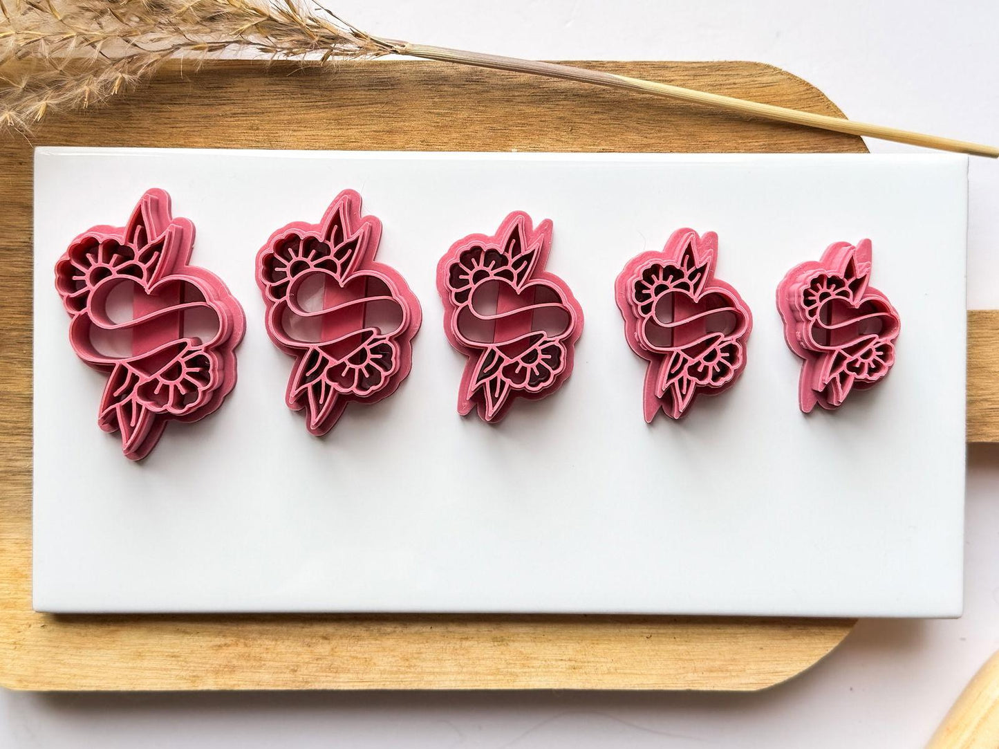 Traditional Heart Tattoo Clay Cutter - Fabled Cutters