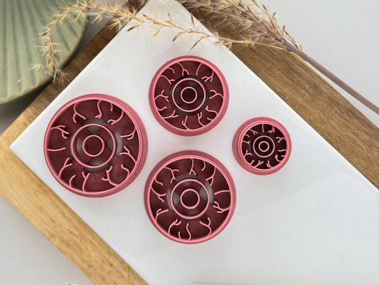 20mm 30mm 35mm and 40mm versions of the fabeld cutters eyeball clay cutter