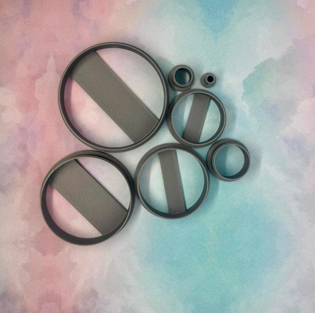 Polymer Clay Cutters Starter Set - Simple Circular Cutters - Hundreds of Different Uses. Made in and shipped from the UK-Basic Cutters