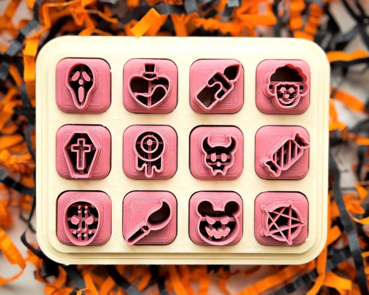 Micro Halloween Stud Cutters - Polymer Clay Stud Detail Cutters