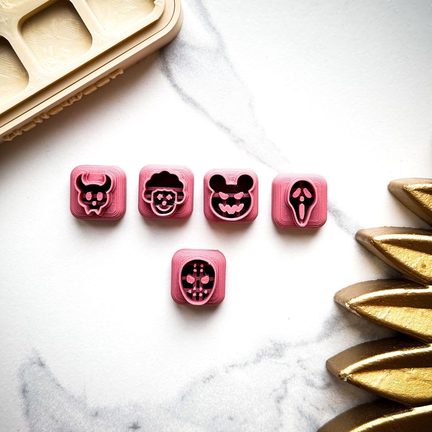Halloween Mask Cutters for Polymer Clay