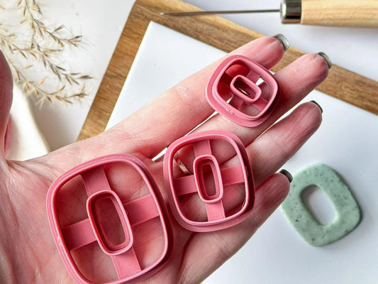 Rectangle Donut Clay Cutter-Boho Style Cutters
