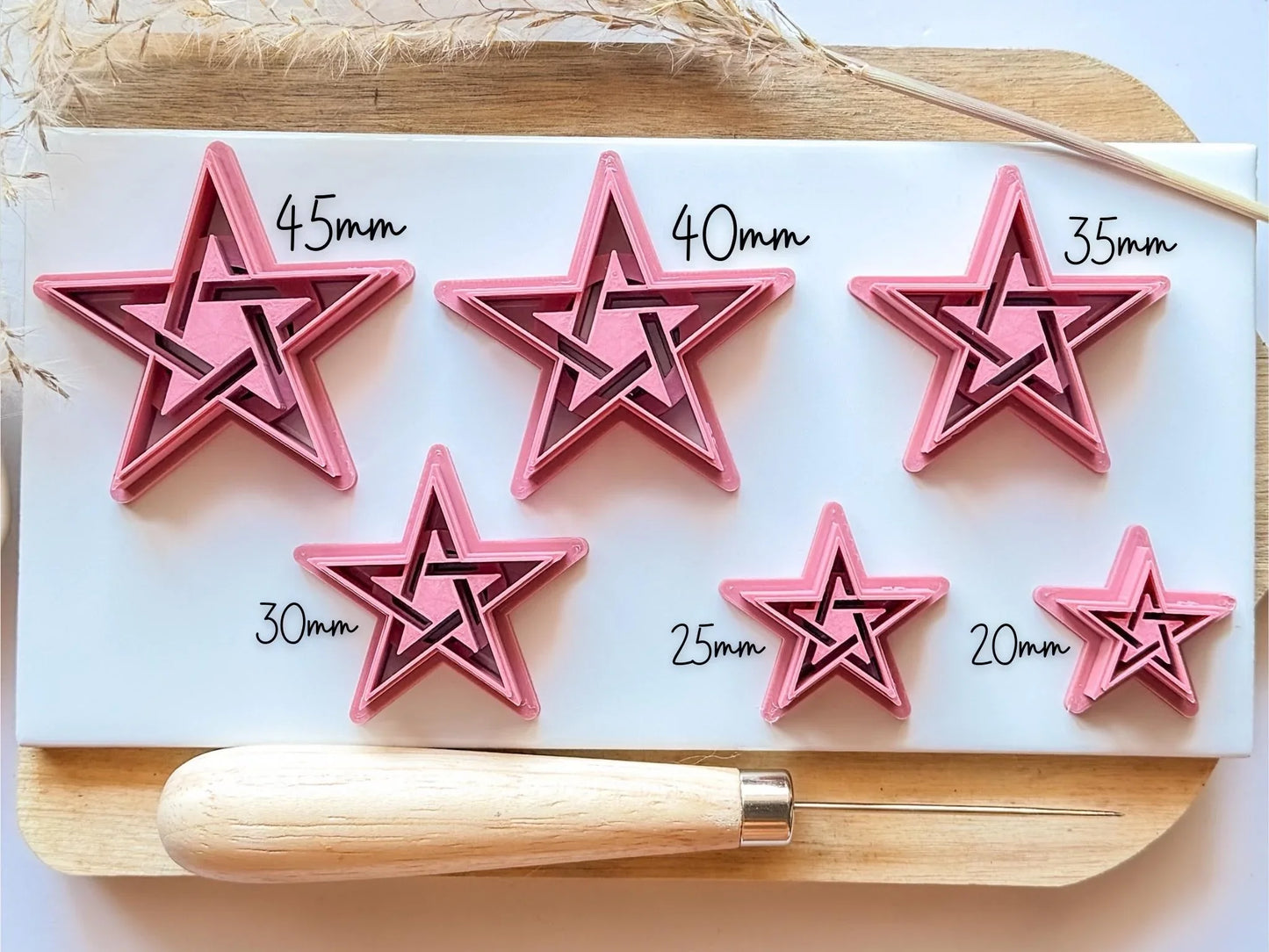 Pentagram Star Clay Cutter-Gothic / Alt Cutters