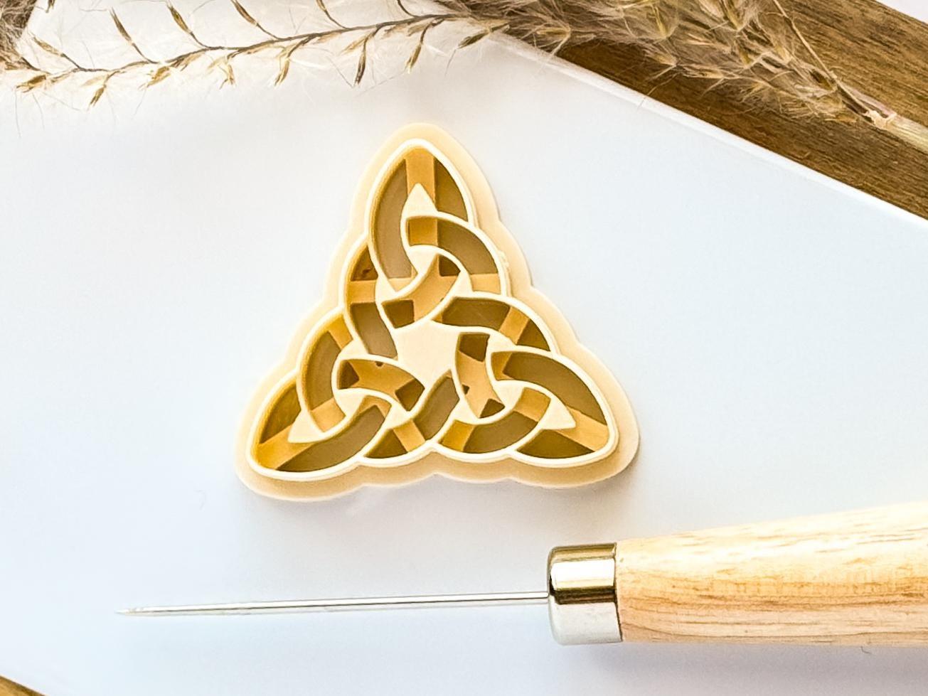 Beige celtic clay cutter