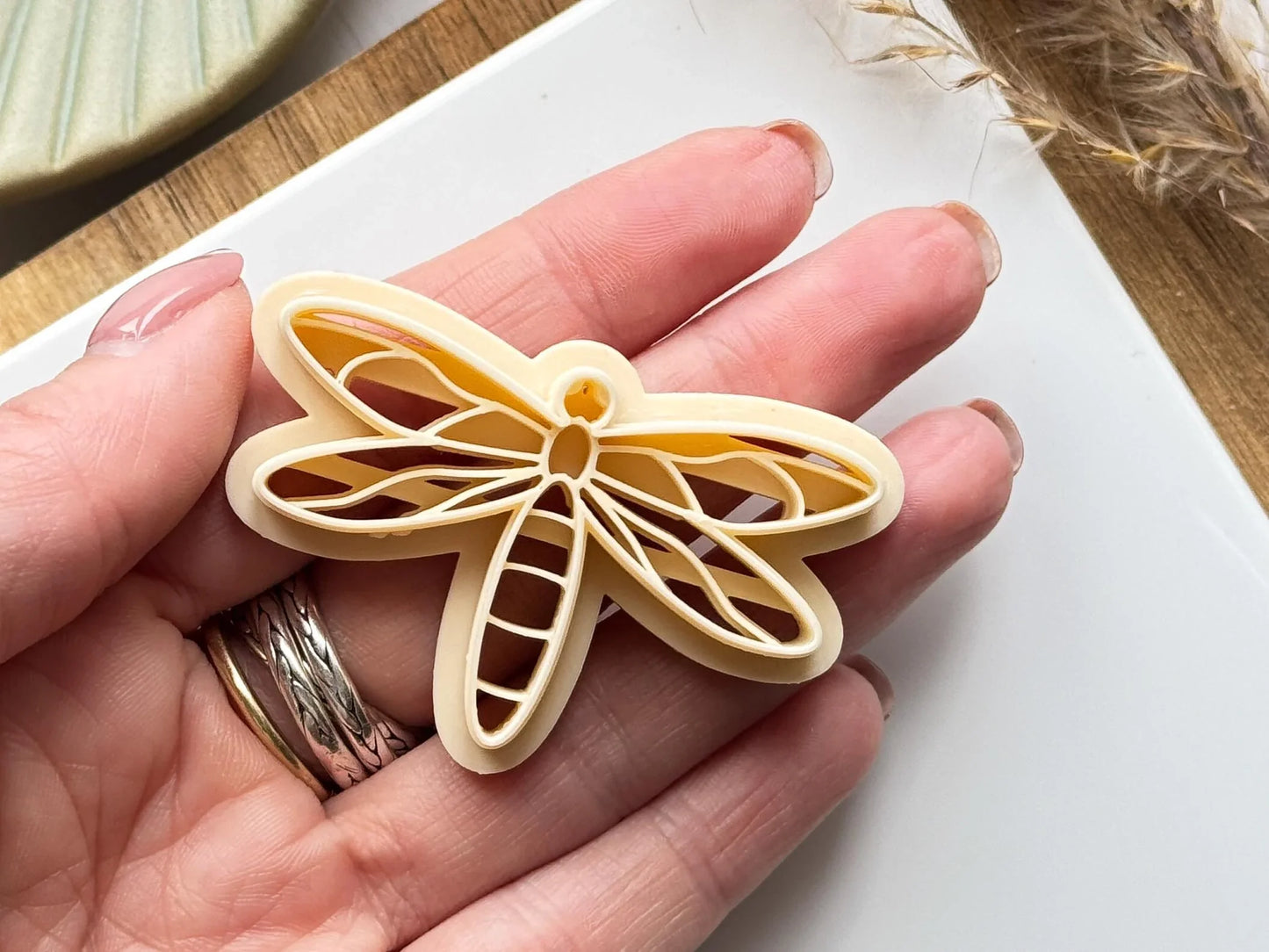 Dragonfly Polymer Clay Cutter, detailed clay cutter for use with silver clay and polymer clay. UK made-Animal & Nature Cutters