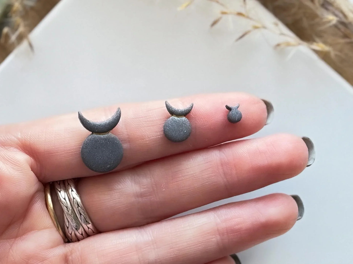Micro Horned God Symbol Cutter, Wiccan symbol cutters for polymer clay, silver clay, and similar. 3D printed in the UK-Micro Clay Cutters