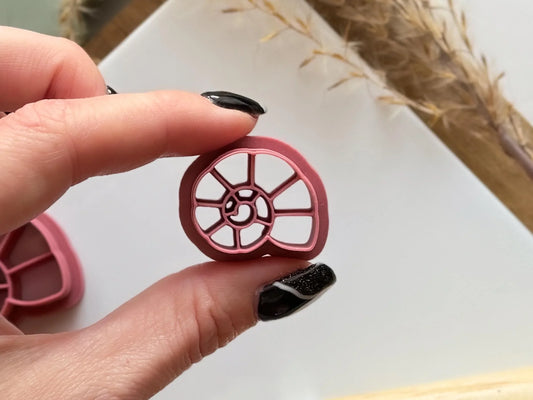 Spiral Seashell Clay Cutter, Sea snail shell shaped cutter for polymer clay, silver clay and more, 5 sizes available, made in the UK!-Summer Cutters