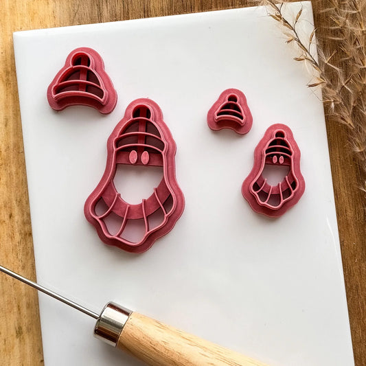 small and large autum themed ghost clay cutters