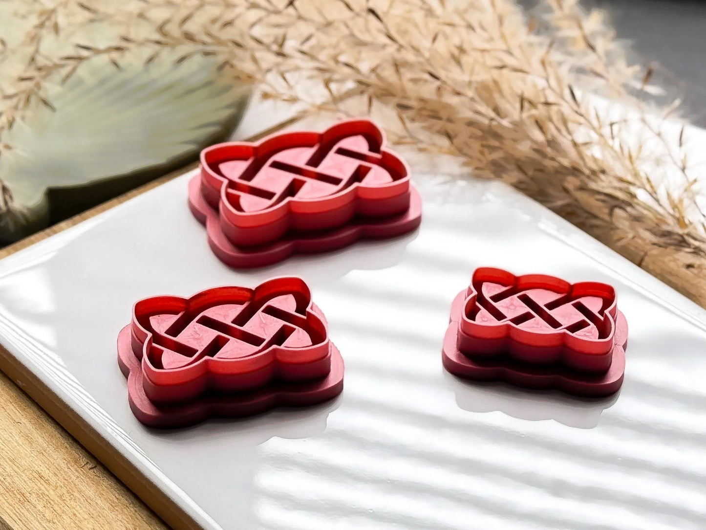 Celtic Sailor's Knot Clay Cutter, rectngular celtic knot shaped cutter for use with polymer clay and silver clay, various sizes.-Basic Cutters