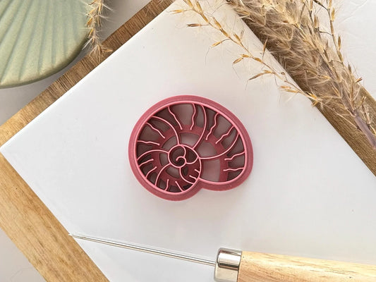 Snail Sea Shell Cutter, Detailed shell shaped cutter for polymer clay, silver clay and more, 5 sizes available, made in the UK!-Summer Cutters