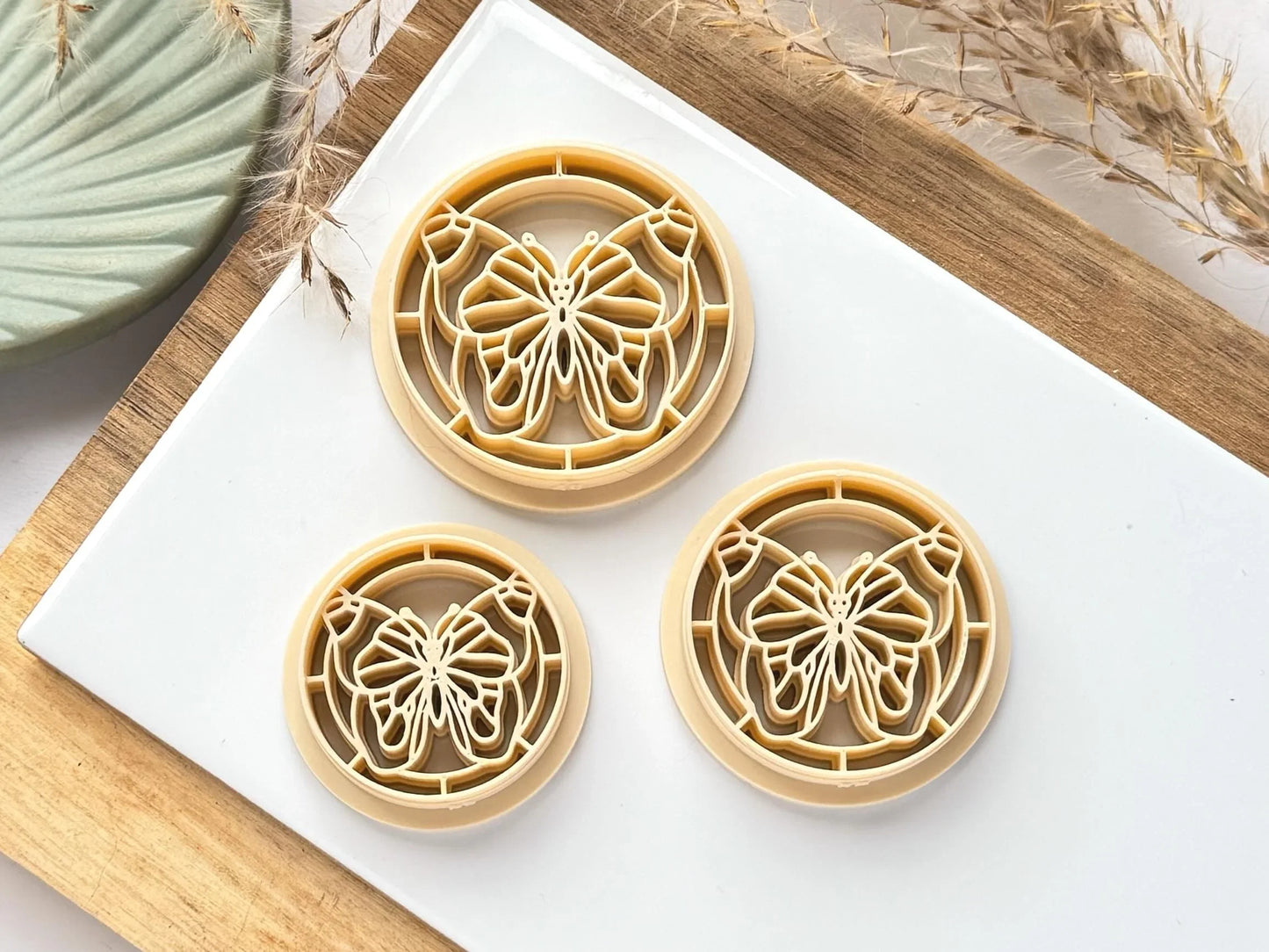 Butterfly Frame Clay Cutter, stained glass style cutter for polymer clay and silver clay, various sizes available, made in the UK-Animal & Nature Cutters
