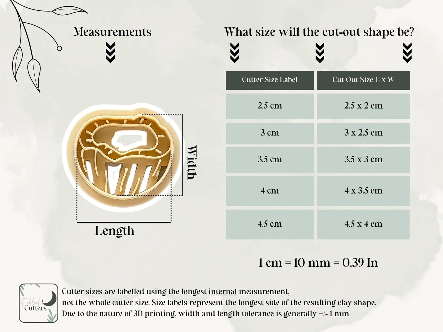 Coconut Clay Cutter, detailed half coconut shaped cutter for clay, 5 sizes to chose from, Made in the UK-Summer Cutters