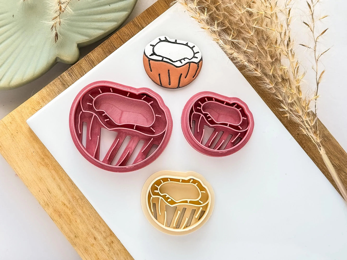 Coconut Clay Cutter, detailed half coconut shaped cutter for clay, 5 sizes to chose from, Made in the UK-Summer Cutters