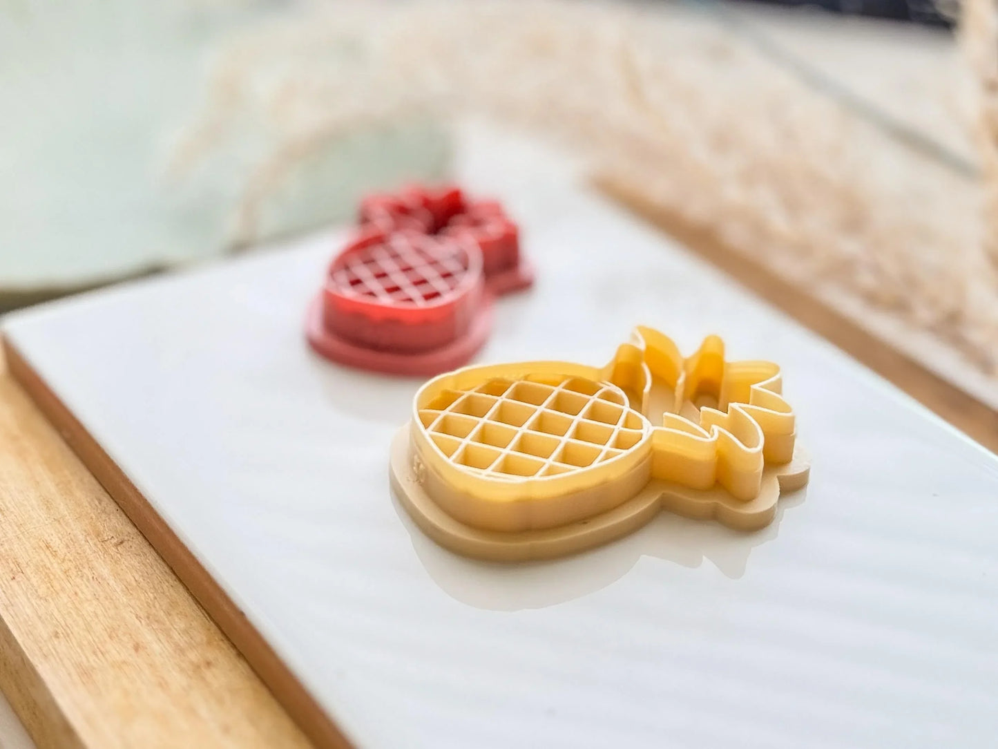 Pineapple Clay Cutter Rounded, detailed fruit shaped cutter for clay, 5 sizes to choose from, Made in the UK-Food Themed Cutters