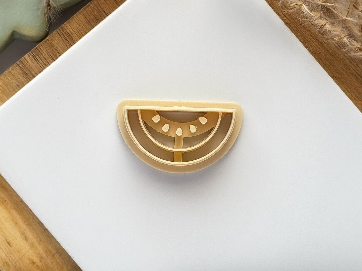 Watermelon Clay Cutter, watermelon wedge slice shaped cutter for clay, polymer clay, and silver clay, 5 sizes available, Made in the UK-Food Themed Cutters
