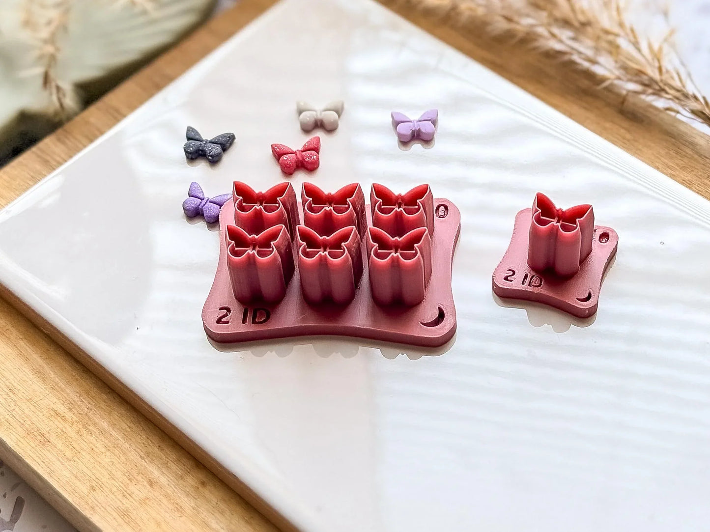 Micro Butterfly Clay Cutter, set of 6 miniature cutters or single cutter measuring 1cm with an imprint depth of 2mm-Micro Clay Cutters