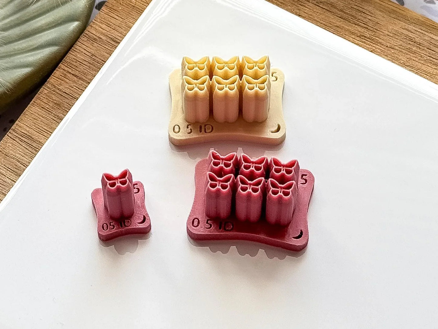 Thin Clay Cutter Mini Butterfly, set of 6 tiny 5 mm miniature cutters or single cutter for very thin clay-Micro Clay Cutters