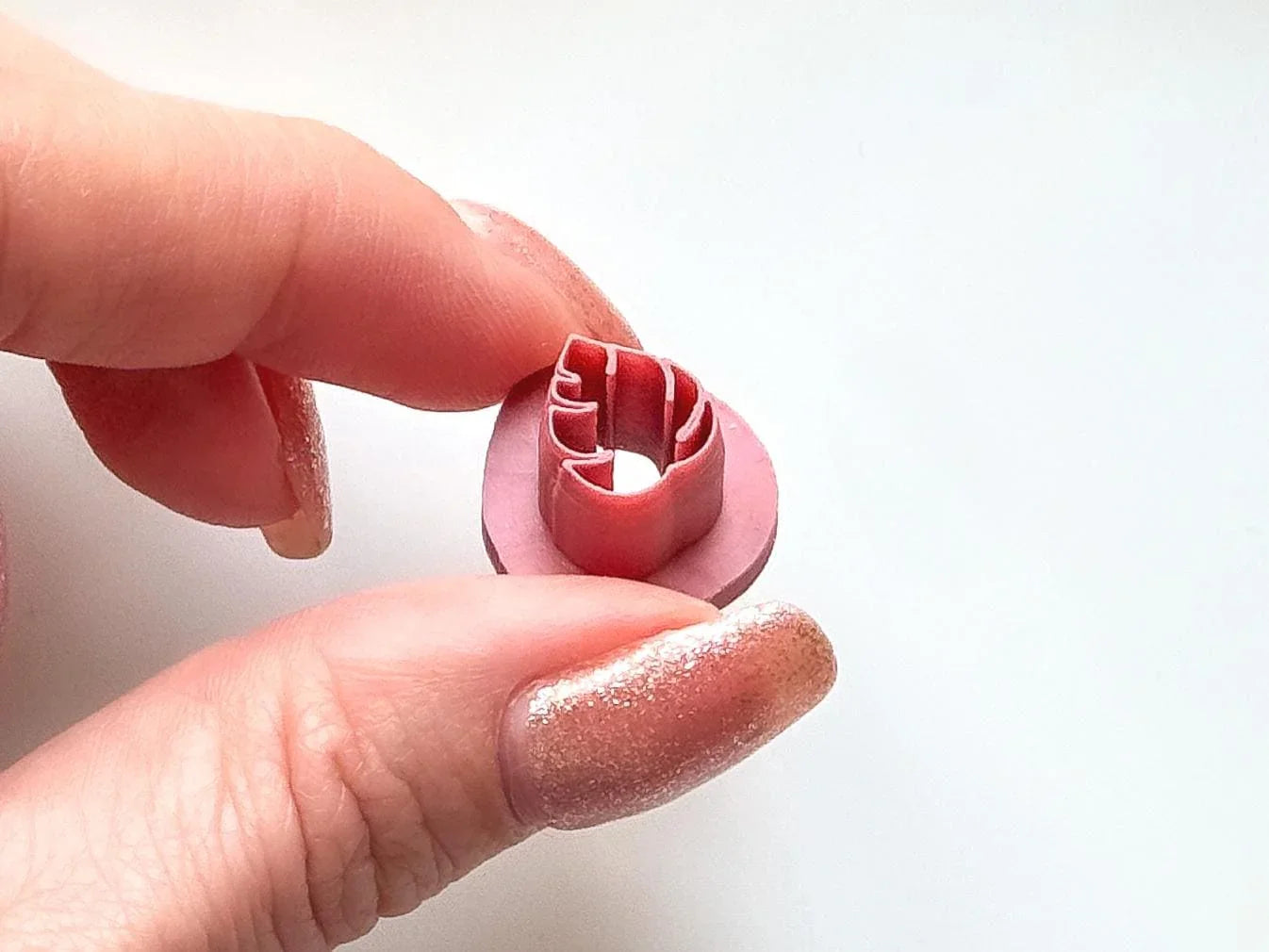 Micro monstera leaf clay cutters, set of 0.5 - 1.5 cm leaf shaped cutters for polymer clay and silver clay, tiny leaf cutter, UK made-Micro Clay Cutters